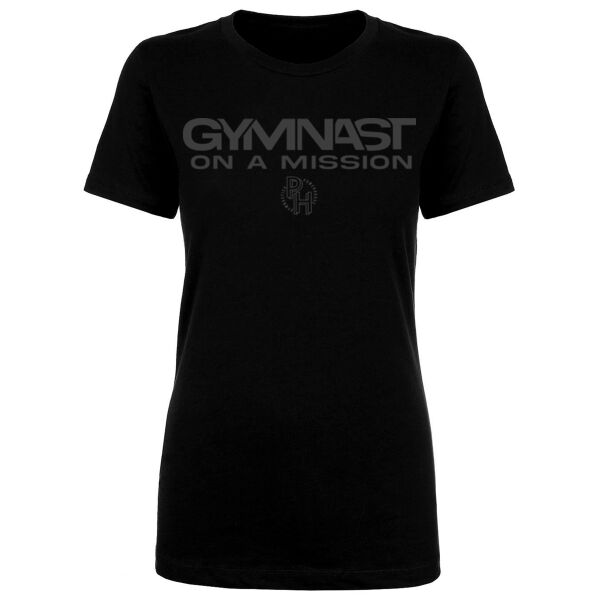 GYMNAST ON A MISSION - WOMEN'S FITTED T-SHIRT - $WFBM1Q$ Thumbnail