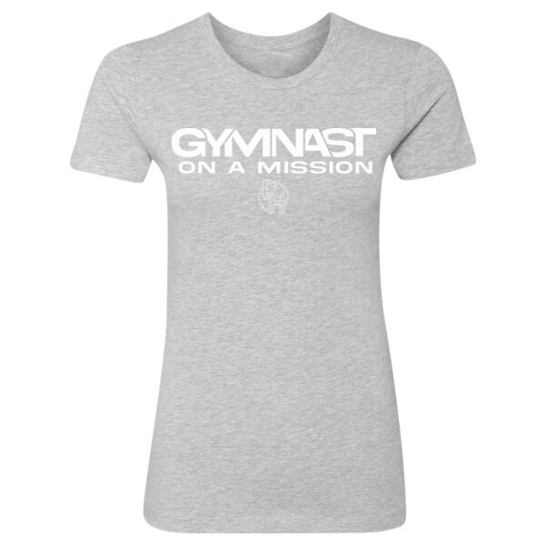 GYMNAST ON A MISSION - WOMEN'S FITTED T-SHIRT - $Q2SCTN$ Thumbnail