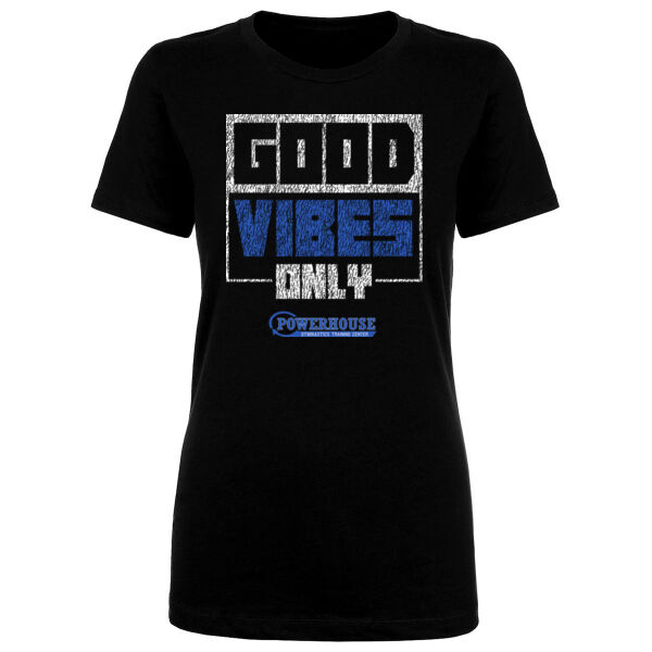 GOOD VIBES ONLY - WOMEN'S FITTED T-SHIRT Thumbnail